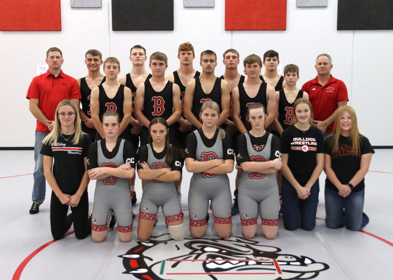 Chase County Wrestling team poses for a picture. Photo by Linda Drake